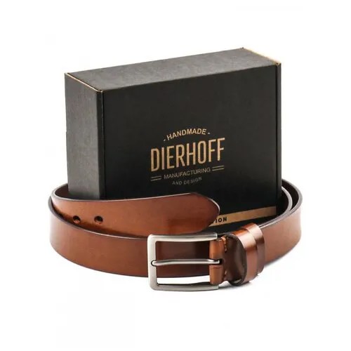 Ремень Dierhoff, для мужчин, длина 115 см., коричневый