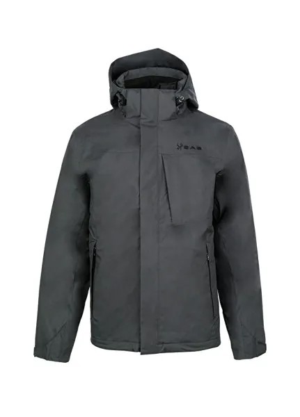 Мужская куртка-пальто massive 3в1 антрацитового цвета 2As