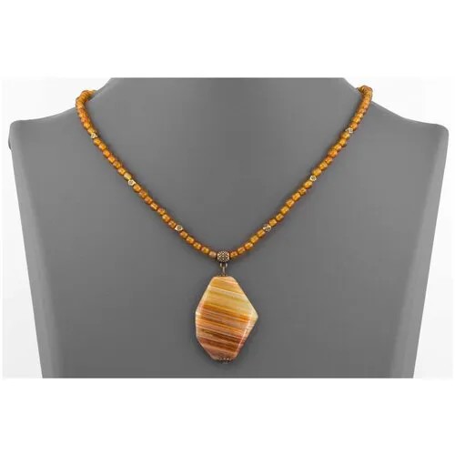 Бусы Minera, сердолик, сардоникс, длина 46 см