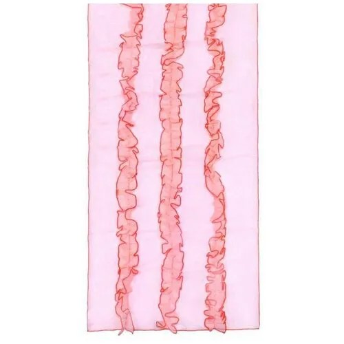 Шарф Basile, натуральный шелк, 160х45 см, one size, розовый
