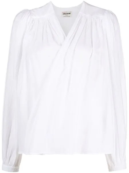Блузка Tenew с запахом Zadig&Voltaire, белый