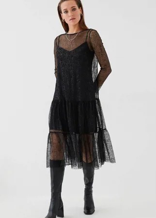 Вечернее платье женское ZARINA 422038538 серое 96