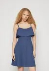 Платье из джерси MAX RUFFLE SKATER DRESS Wal G., темно-синий