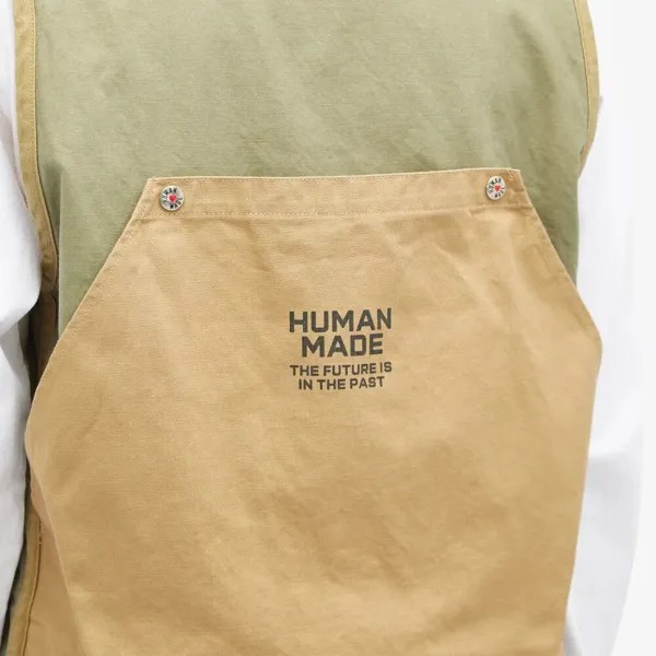 Human Made Охотничий жилет, зеленый