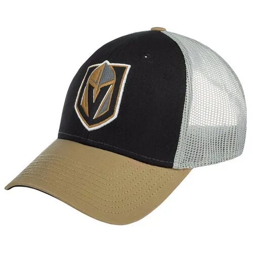 Бейсболка с сеточкой AMERICAN NEEDLE арт. 44732A-VGK Vegas Golden Knights Roughage NHL (черный / золотой), Размер: UNI