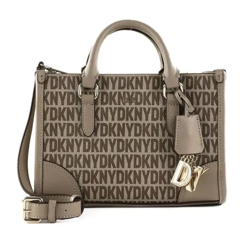 Сумка сэтчел DKNY, бежевый/коричневый