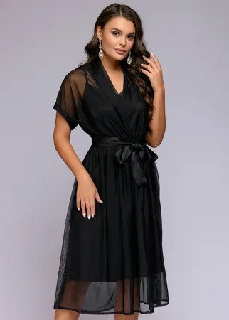 Вечернее платье женское 1001dress 0122001-02237BK черное 48