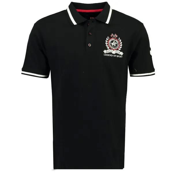 Поло с коротким рукавом Geographical Norway Kwell, черный