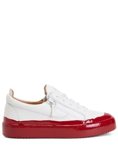 Giuseppe Zanotti кеды Frankie Match  на контрастной подошве, белый