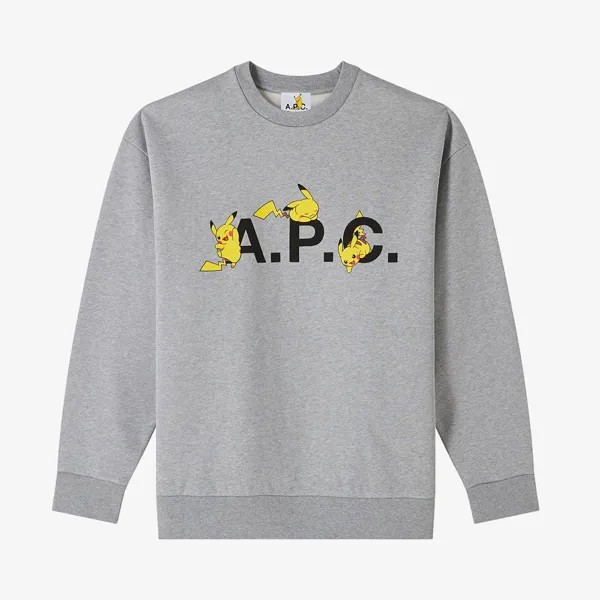 Толстовка Pokémon x A.P.C. Pikachu Sweatshirt A.P.C., мультиколор
