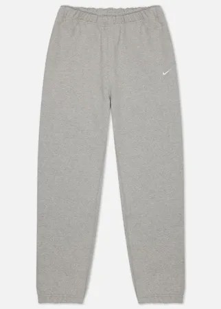 Мужские брюки Nike NRG Solo Swoosh Fleece, цвет серый, размер XXL