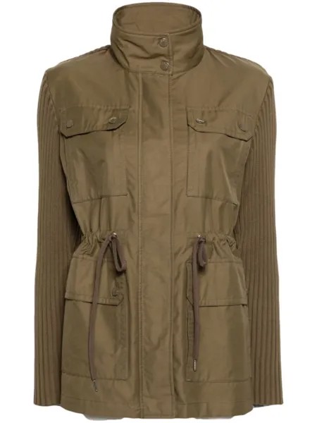 Moncler куртка в стиле милитари, зеленый