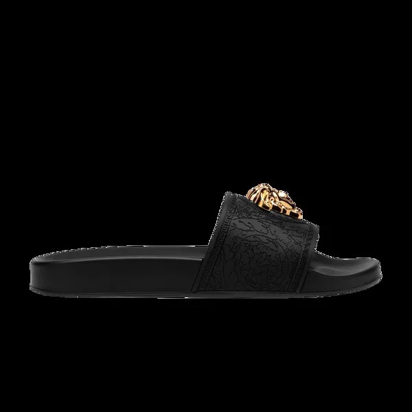 Шлепанцы Versace Wmns Palazzo Medusa Pool Slide, черный