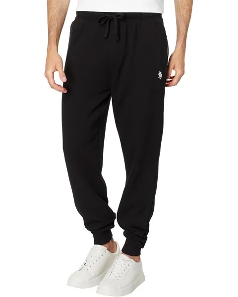 Брюки U.S. POLO ASSN. USPA Zip Pocket Fleece Pant, черный