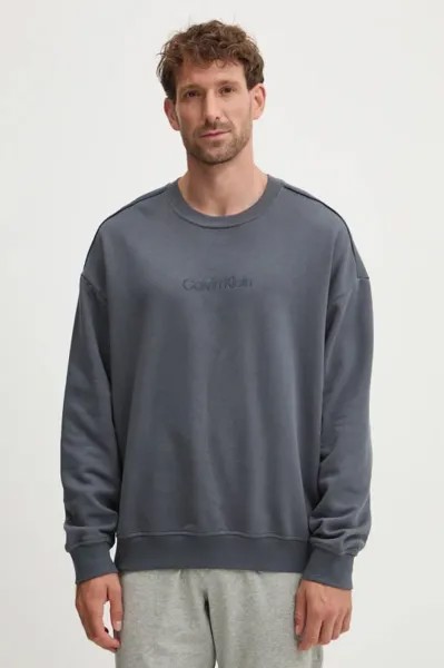 Хлопковая толстовка для отдыха Calvin Klein Underwear, серый