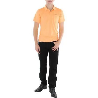 Мужская рубашка-поло Columbia Utilizer оранжевого оттенка с воротником S BHFO 8372
