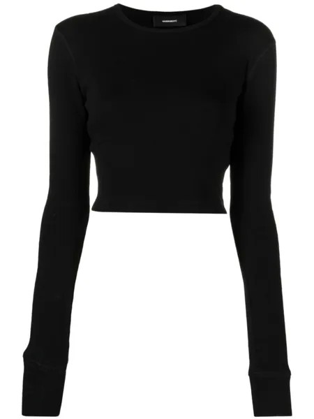 WARDROBE.NYC топ с длинными рукавами из коллаборации с Hailey Bieber, черный