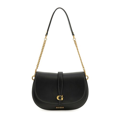Сумка кросс-боди GUESS, фактура гладкая, черный