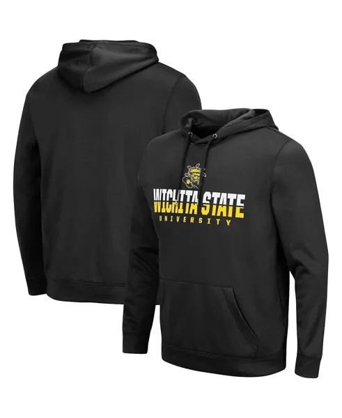 Мужской черный пуловер с капюшоном Wichita State Shockers Lantern Colosseum