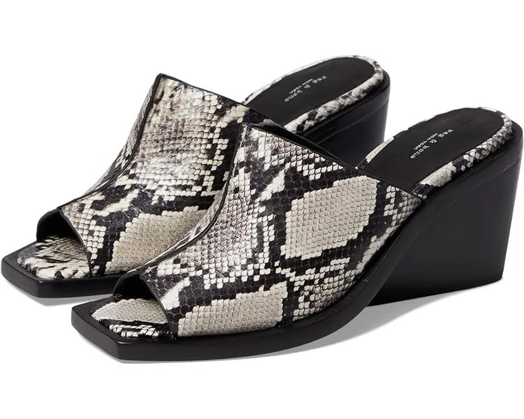 Туфли rag & bone Santiago Wedge Sandal, цвет White Snake