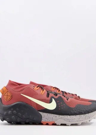Темно-оранжевые кроссовки Nike Running Wildhorse 6-Оранжевый цвет