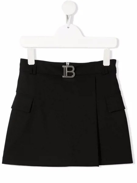 Balmain Kids юбка с логотипом