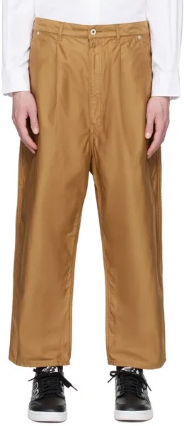Бежевые брюки со складками Comme des Garçons Homme