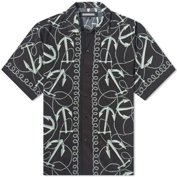 Гавайская рубашка Neighborhood Anchor, черный