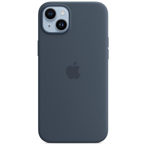 IPhone 14 Silicone Case with MagSafe - Storm Blue