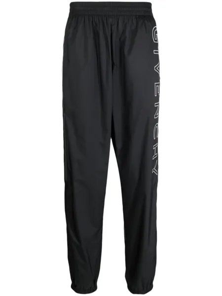 Givenchy спортивные брюки с вышитым логотипом, черный