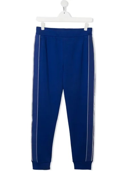 Emporio Armani Kids спортивные брюки с лампасами