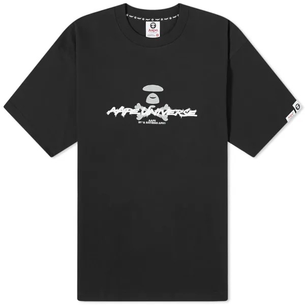 Футболка Aape Graffiti Ble Camo, черный