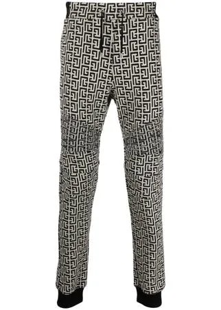 Balmain спортивные брюки с монограммой