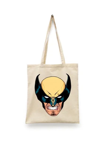 Сумка шоппер унисекс СувенирShop Wolverine/Росомаха/Логан 6, белый