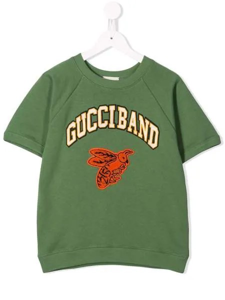 Gucci Kids декорированная футболка
