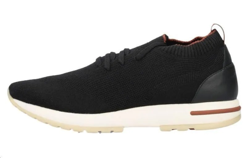 Кроссовки Loro Piana Lifestyle Shoes Men Low-top Black, черный