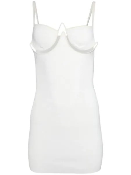 Платье мини на косточках Dion Lee, бежевый