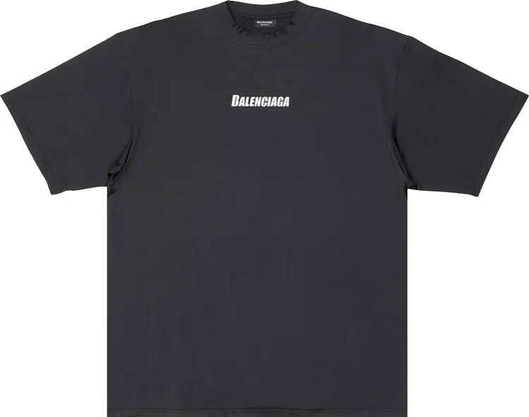 Футболка Balenciaga Technical Mesh Swim T-Shirt 'Black', черный
