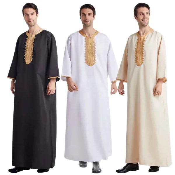 Мусульманский арабский Ближний Восток мужской халат комплект абайя Саудовская Аравия Пакистанская сальвар Мужская Нигерия традиционная одежда для мужчин