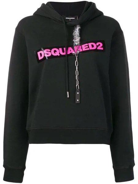 Dsquared2 худи с цепочкой и принтом логотипа