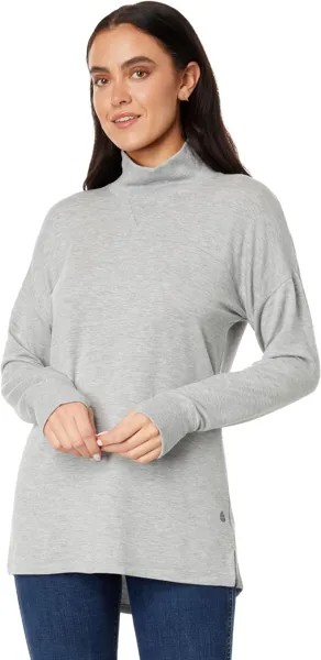 Свитер L.L.Bean SoftFlex Mock Neck Pullover, цвет Gray Heather