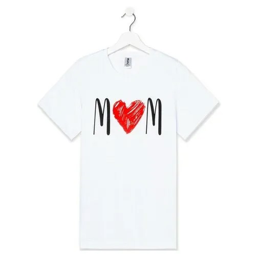 Футболка Kaftan Love coffee, размер 46, белый