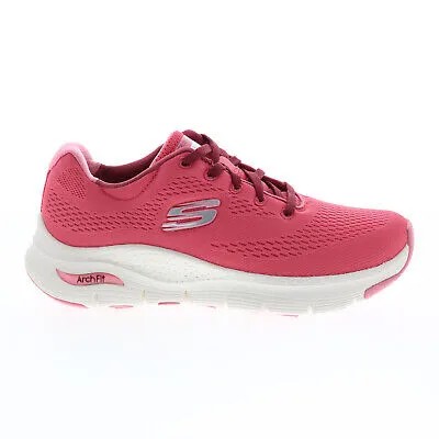 Женские кроссовки Skechers Arch Fit Big Appeal Pink Canvas Athletic Cross Training Shoes 7