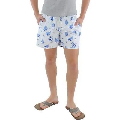 Мужские белые пляжные плавки с принтом Polo Ralph Lauren L BHFO 7340