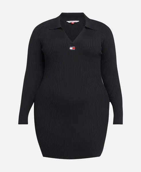 Вязанное платье Tommy Hilfiger Curve, черный