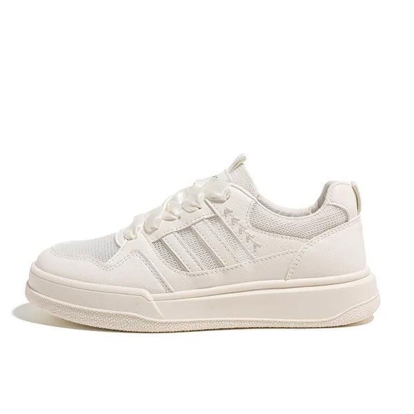 Кроссовки HUANQIU Skateboarding Shoes Women's Low-top, бежевый