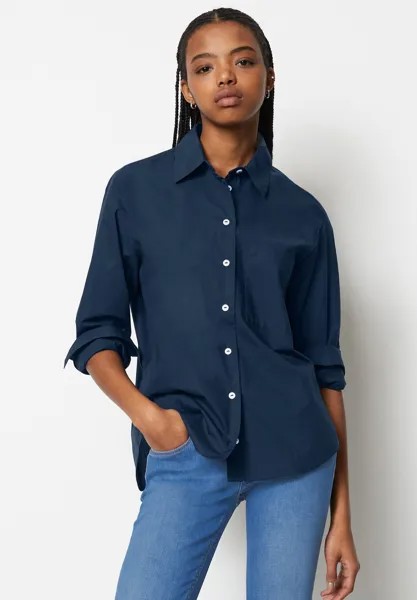 Блузка-рубашка REGULÄR AUS SOFTER Marc O'Polo DENIM, цвет navy teal