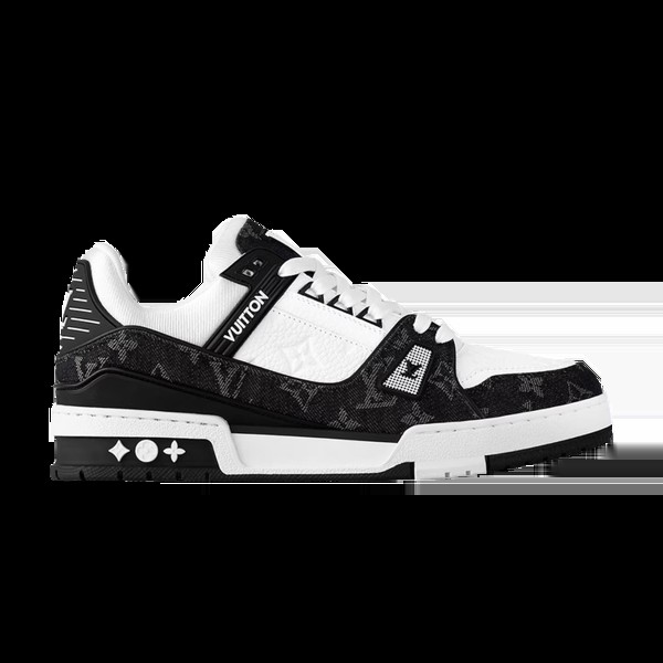 Кроссовки Louis Vuitton Wmns Trainer, цвет Black Monogram Denim