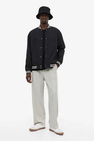 Бейсбольная куртка H&M, черный