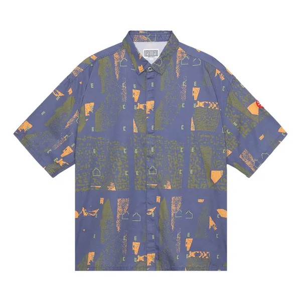 Рубашка с короткими рукавами Cav Empt ECEC, темно-синяя